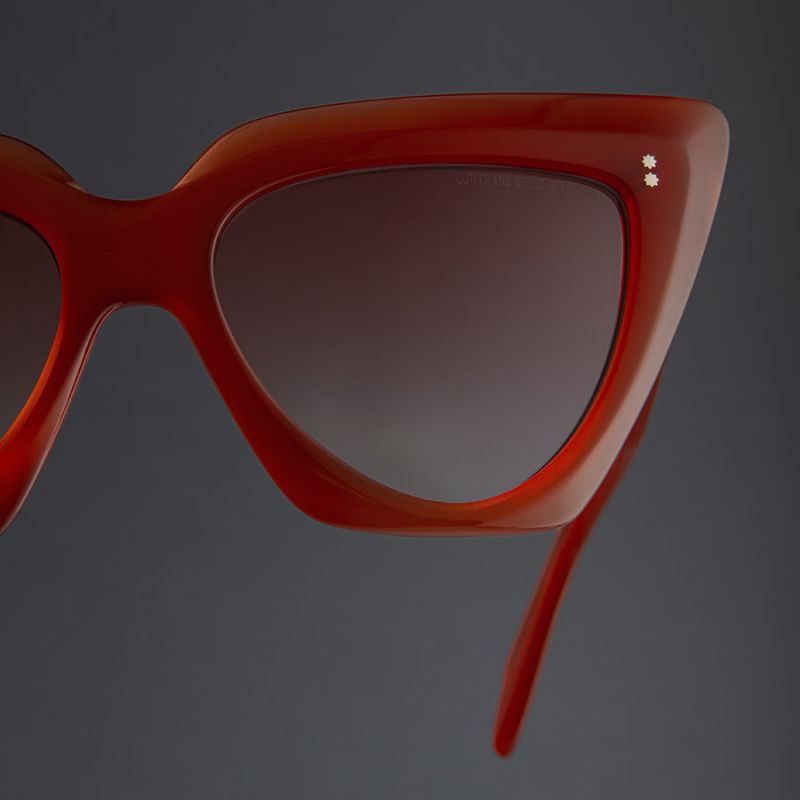 1407 Cat-Eye Sunglasses-Rouge