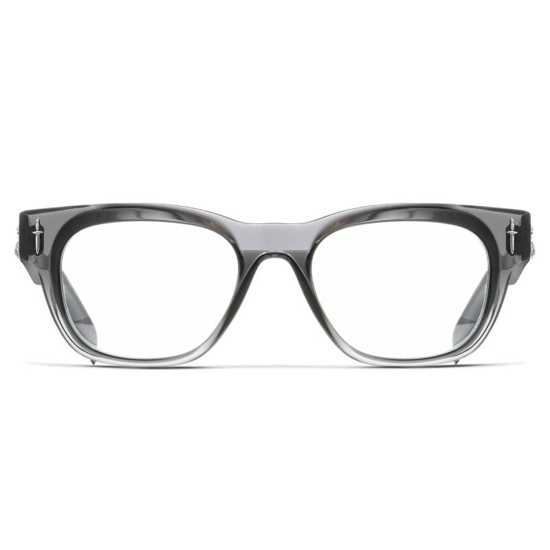 The Great Frog Crossbones Square Glasses-Pewter Grey
