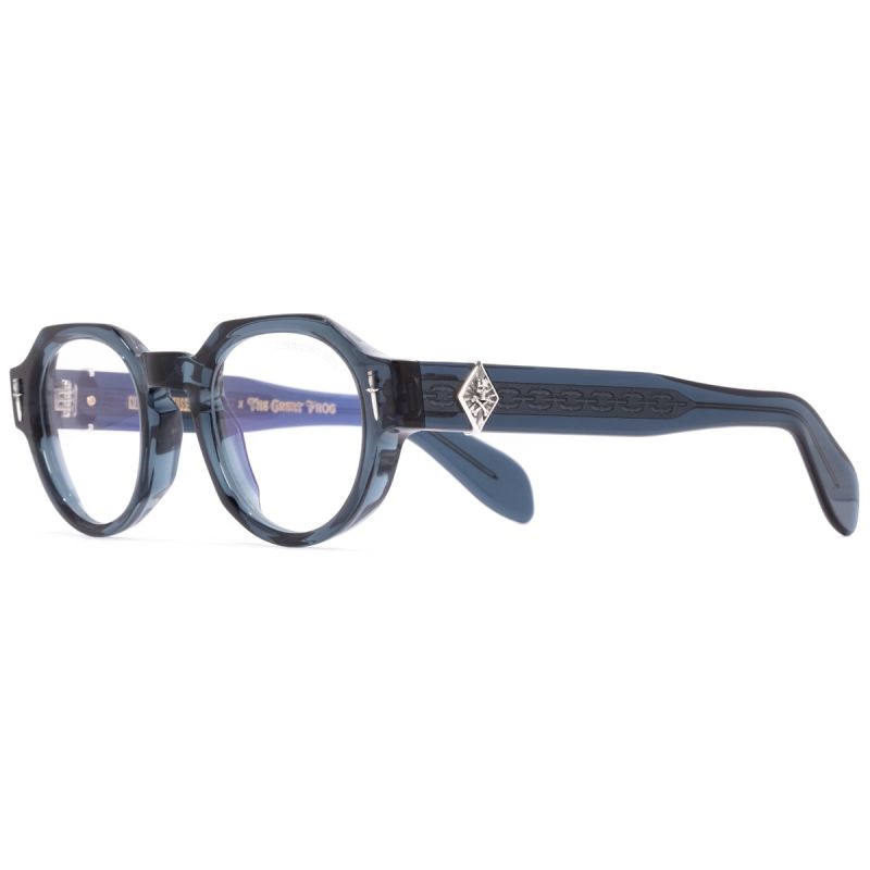 The Great Frog Lucky Diamond I Round Glasses-Deep Blue