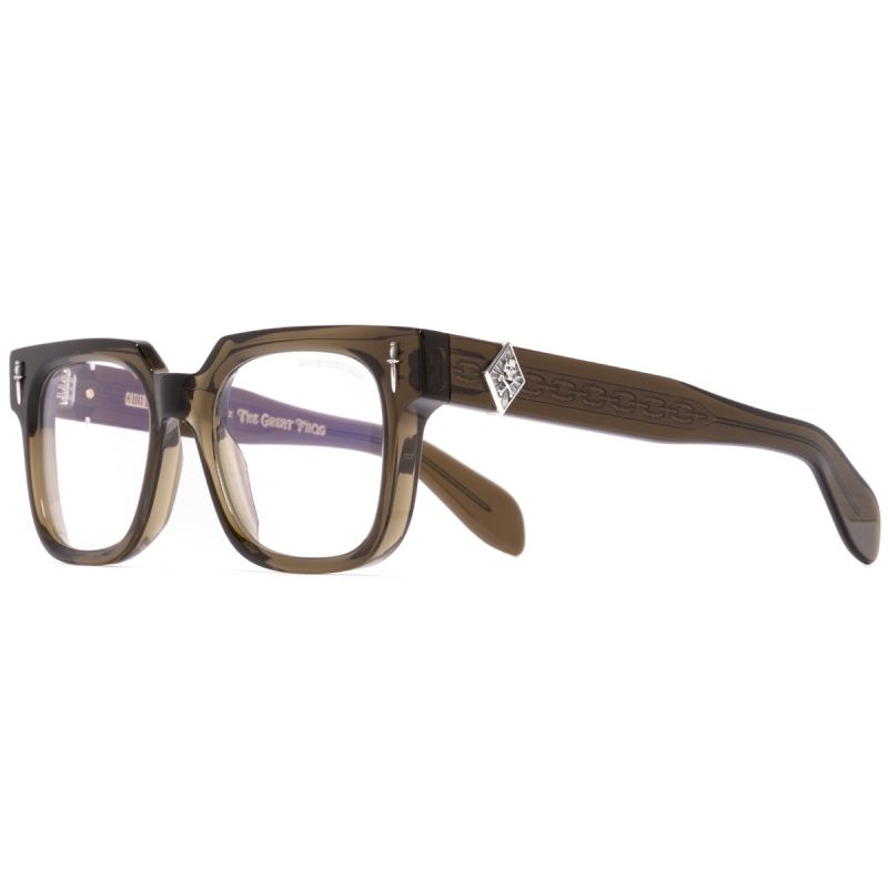 The Great Frog Lucky Diamond II Rectangle Glasses-Olive