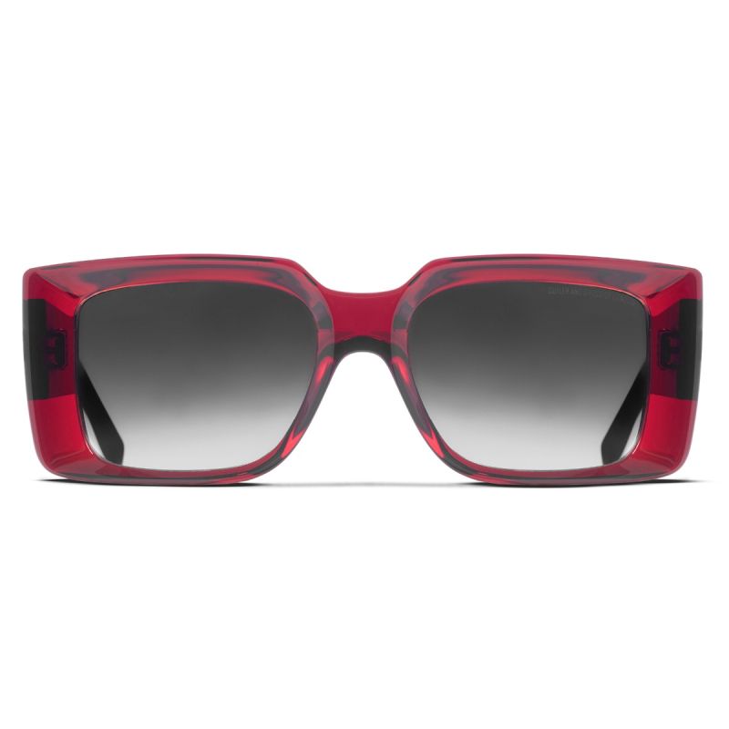 The Great Frog Reaper Square Sunglasses-Bordeaux