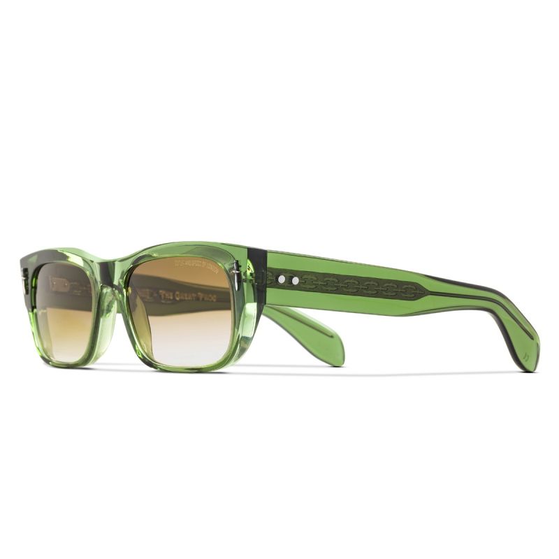 The Great Frog Dagger Square Sunglasses-Leaf Green
