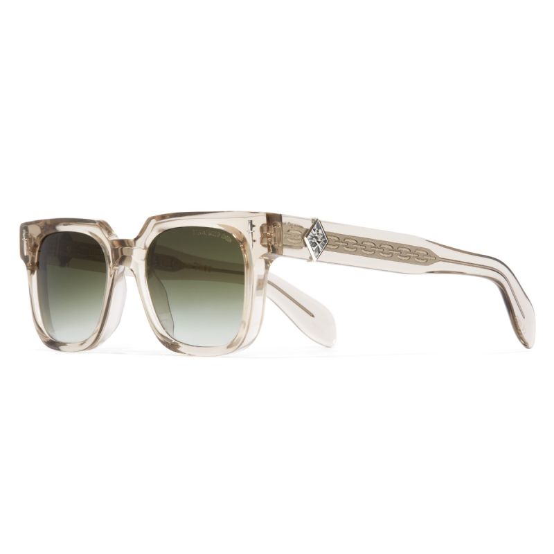 The Great Frog Lucky Diamond II Rectangle Sunglasses-Sand Crystal