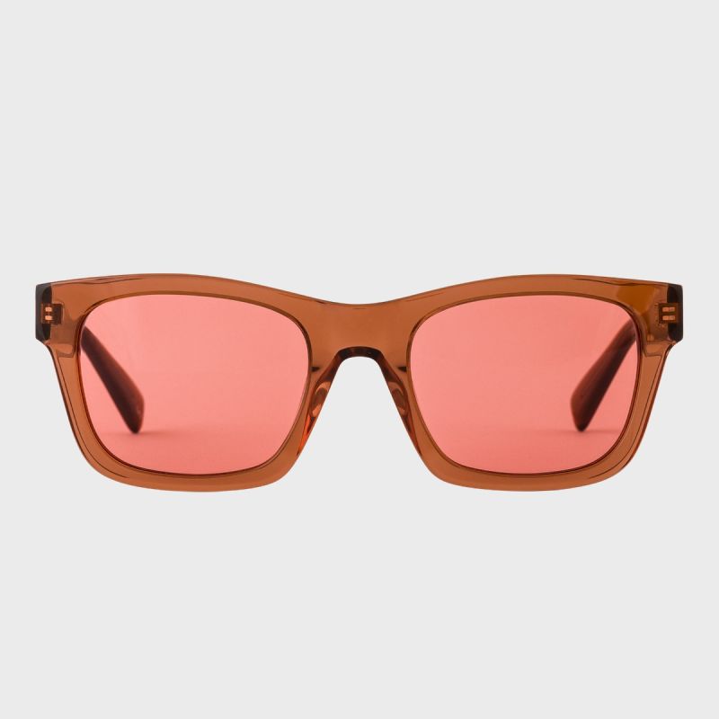 Paul Smith Fenton Limited Edition Square Sunglasses-Rust Crystal