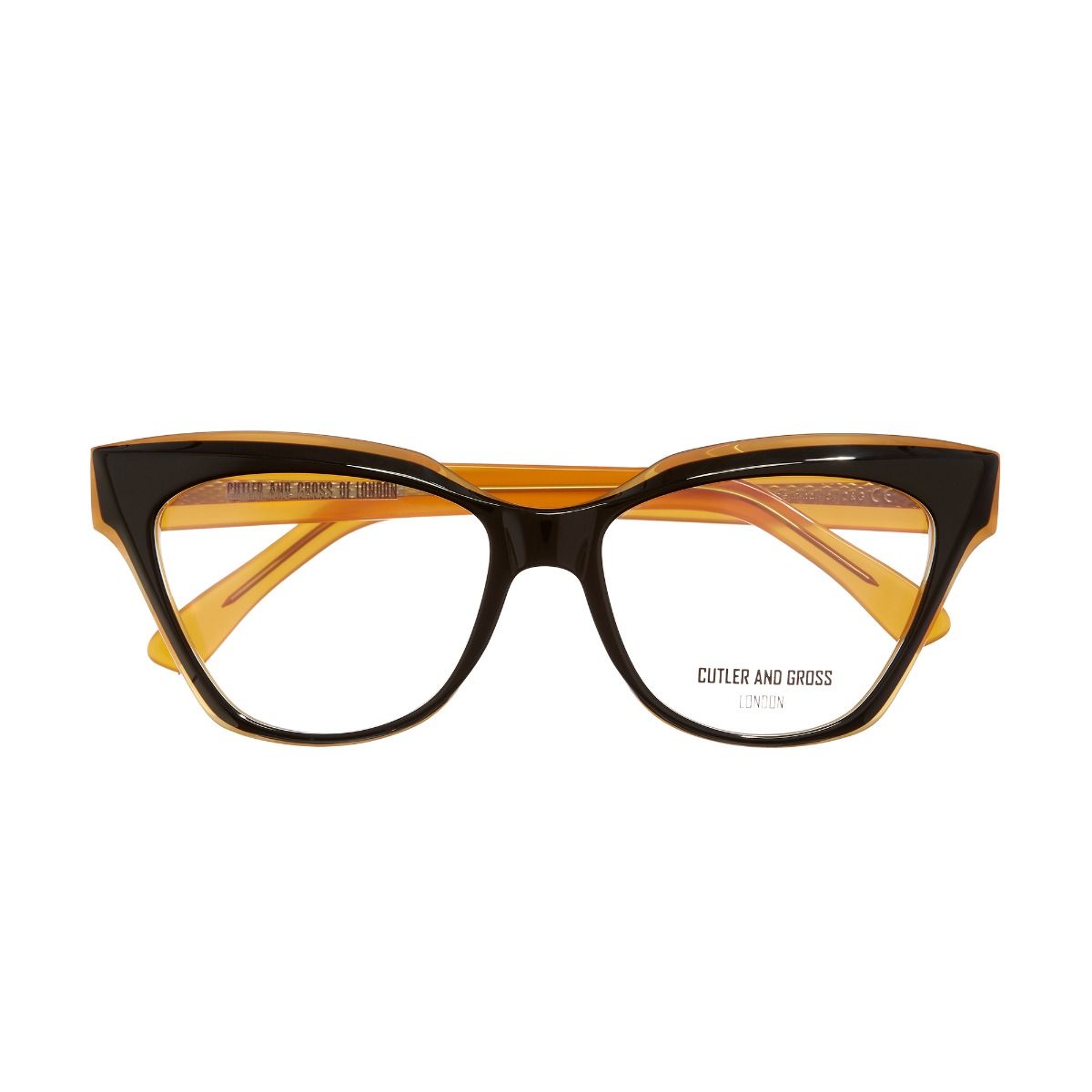 1288 Optical Cat-Eye Glasses-Black on Mango