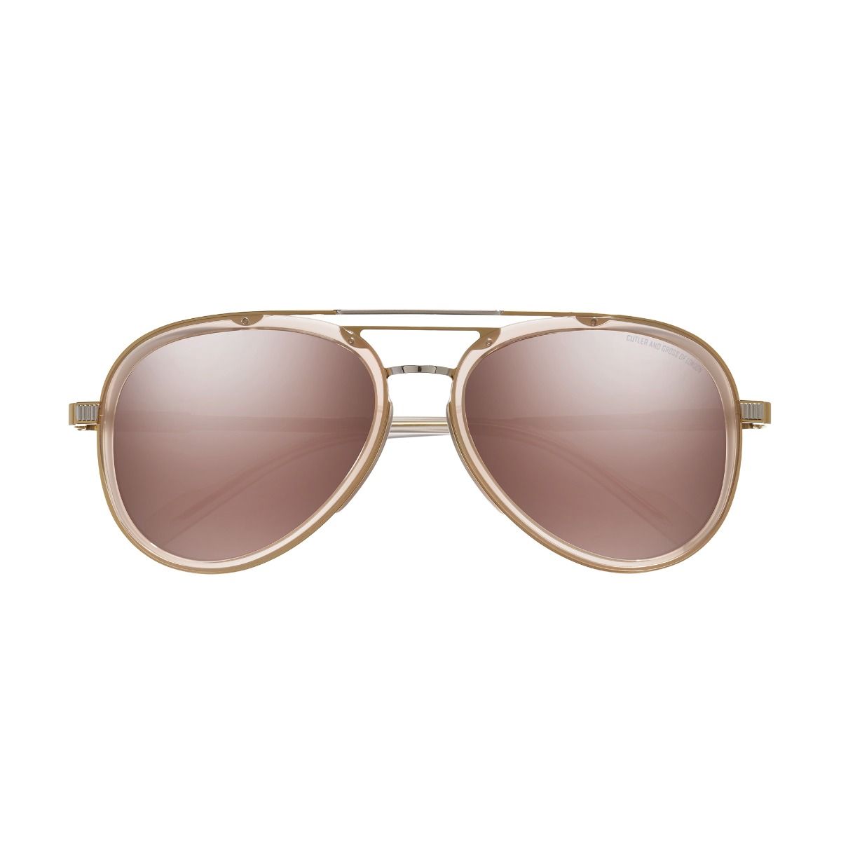 1323 Aviator Sunglasses-Blush Gold