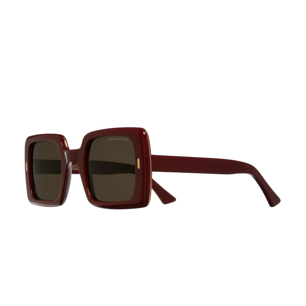 1326 Oversize Square Sunglasses-Burgundy