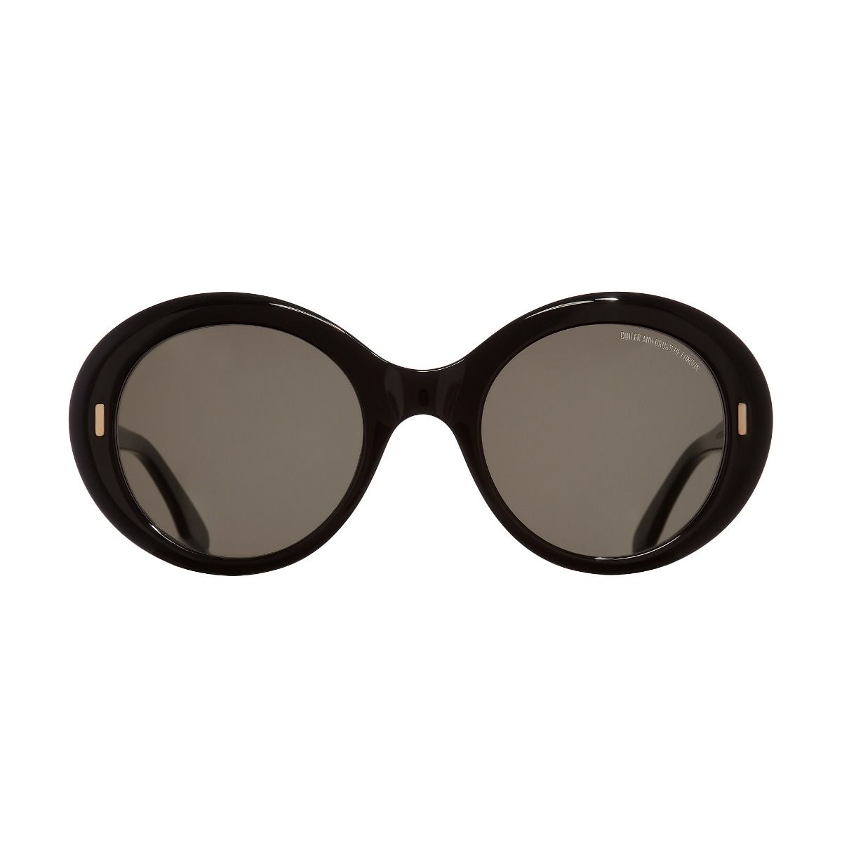 1327 Oversize Round Sunglasses-Black