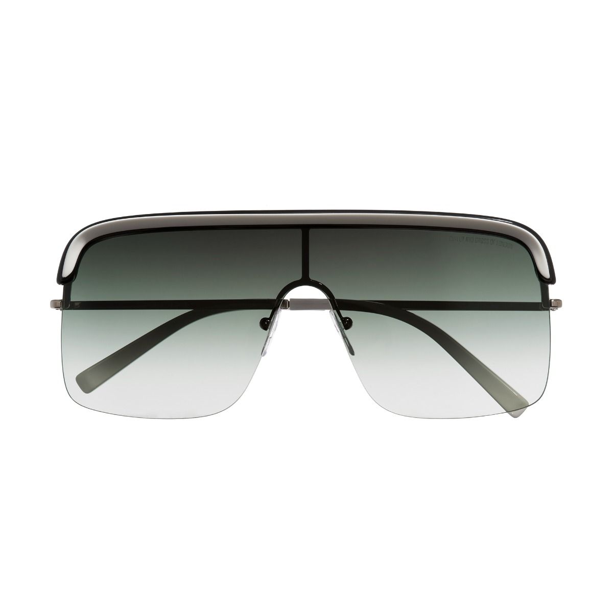 1328 Square Sunglasses-White