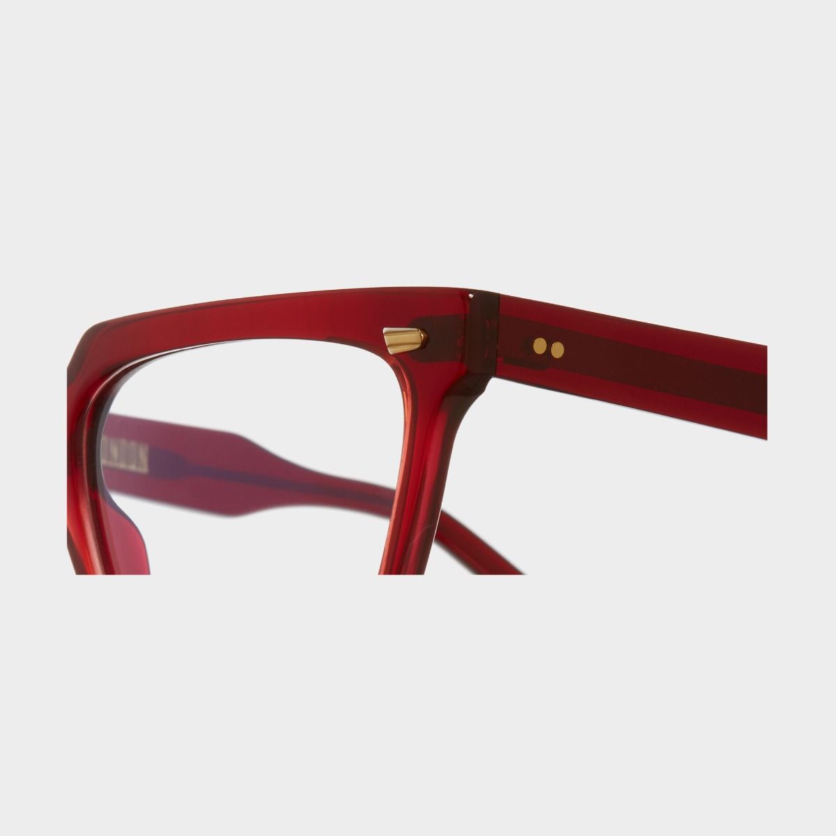 1346 Optical Square Glasses-Red Mini