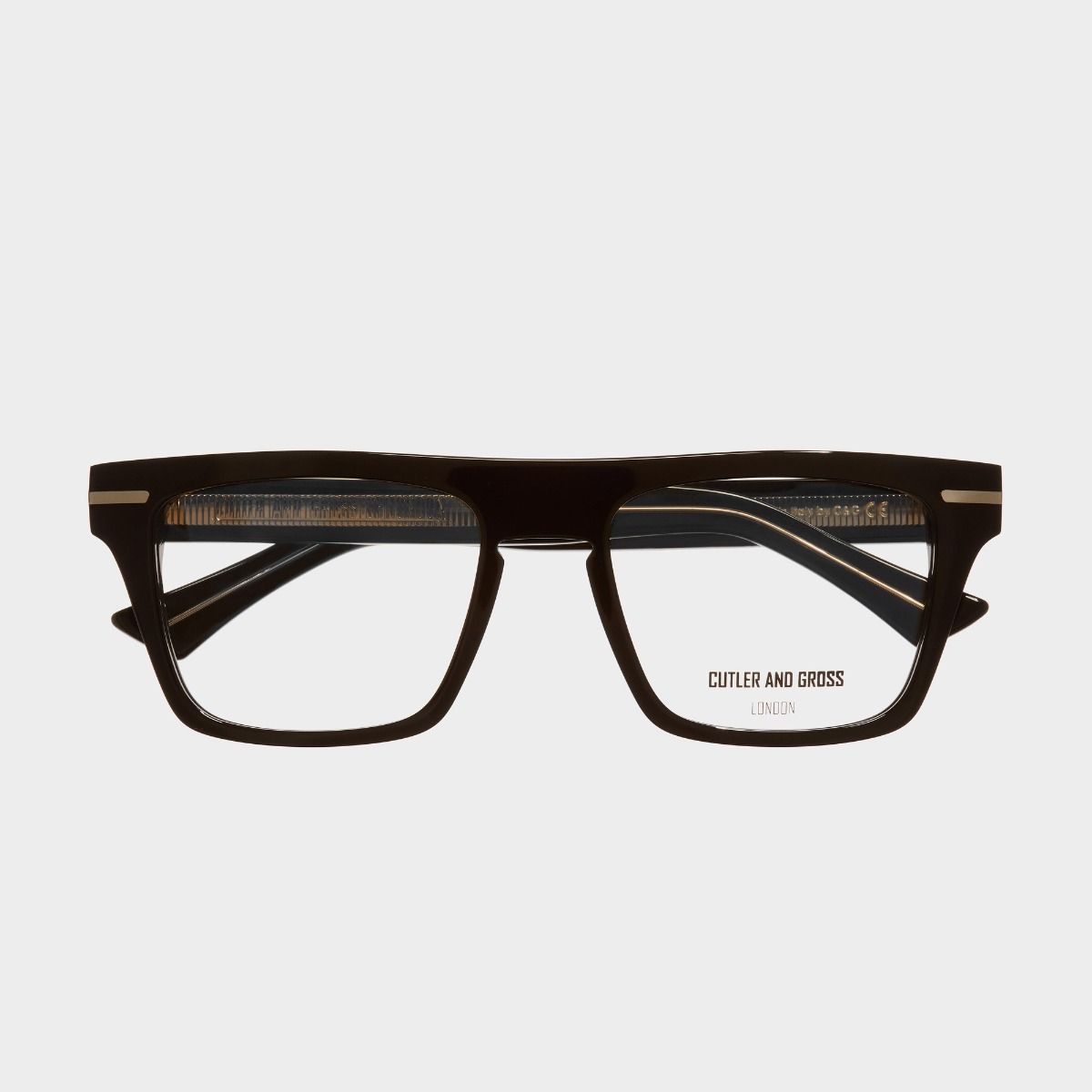 1357 Optical D-Frame Glasses-Black Taxi