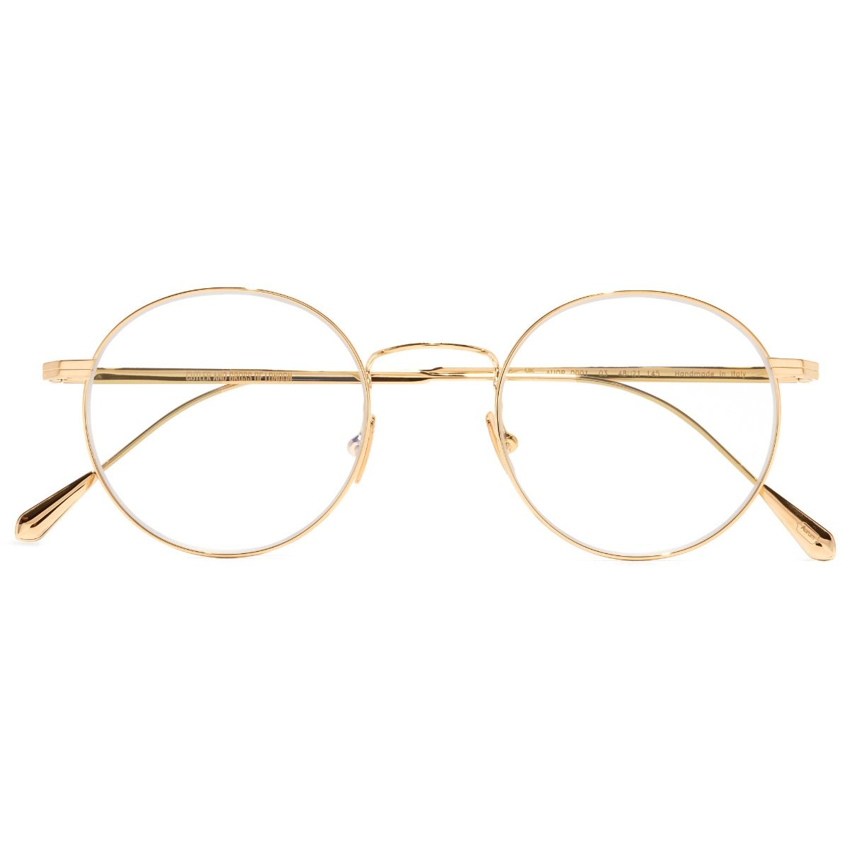 0001 Round Optical Glasses-18K Gold
