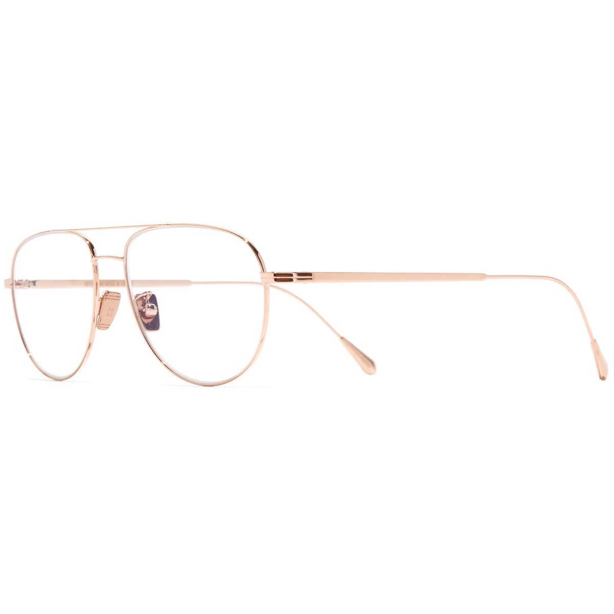 0002 Aviator Optical Glasses-Rose Gold 18K