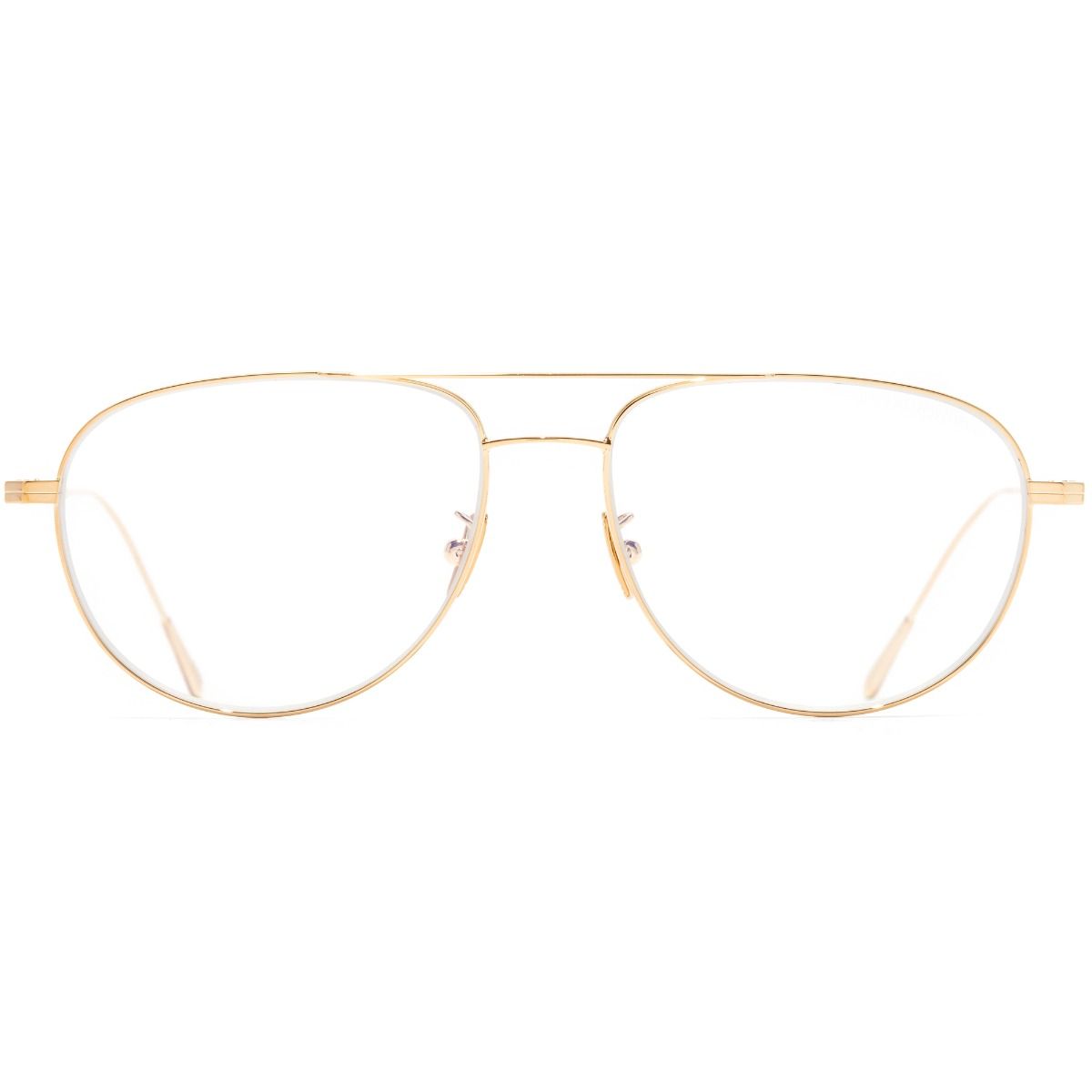 0002 Aviator Optical Glasses-Gold 18K