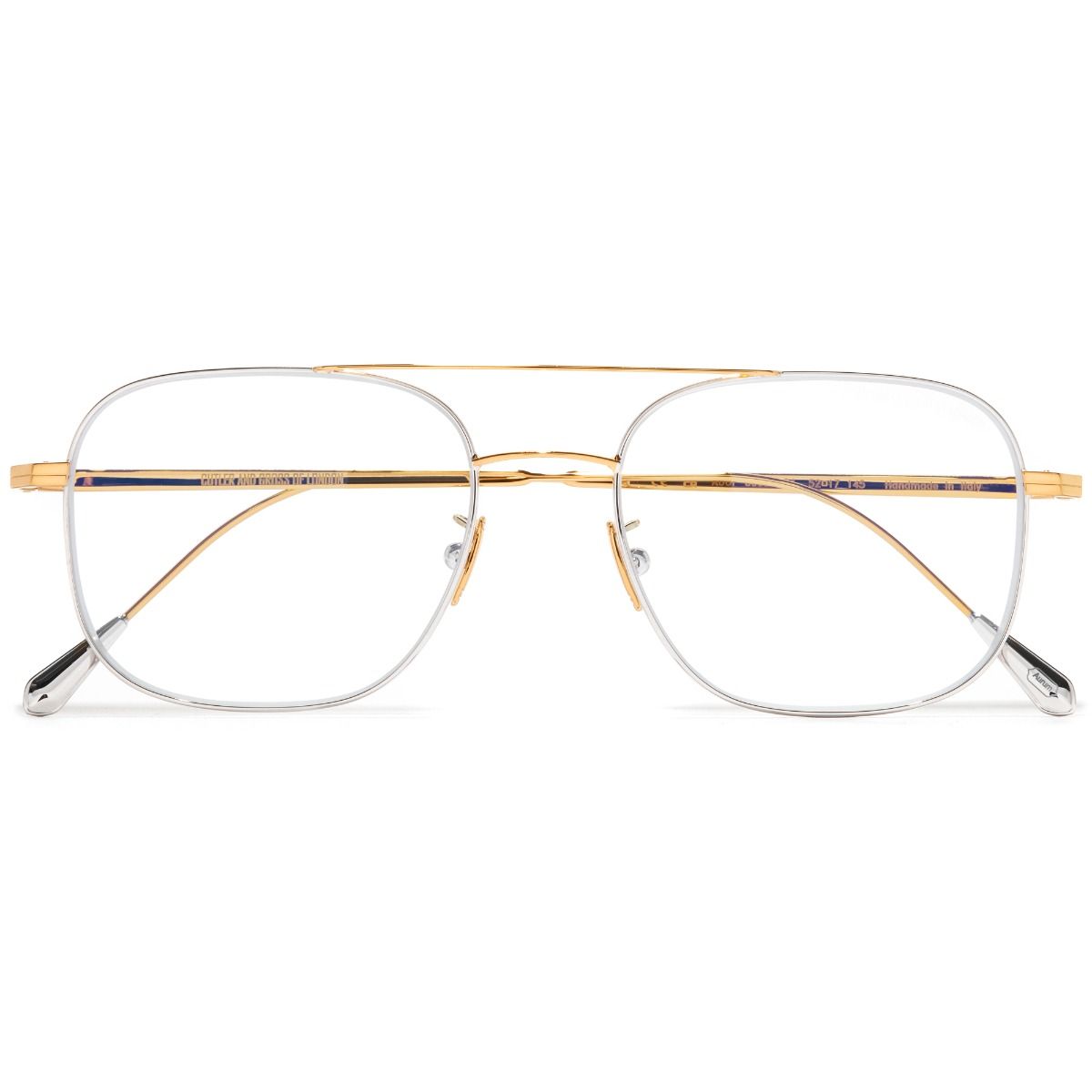 0003 Aviator Optical Glasses-Yellow Gold 24K + Rhodium 18K