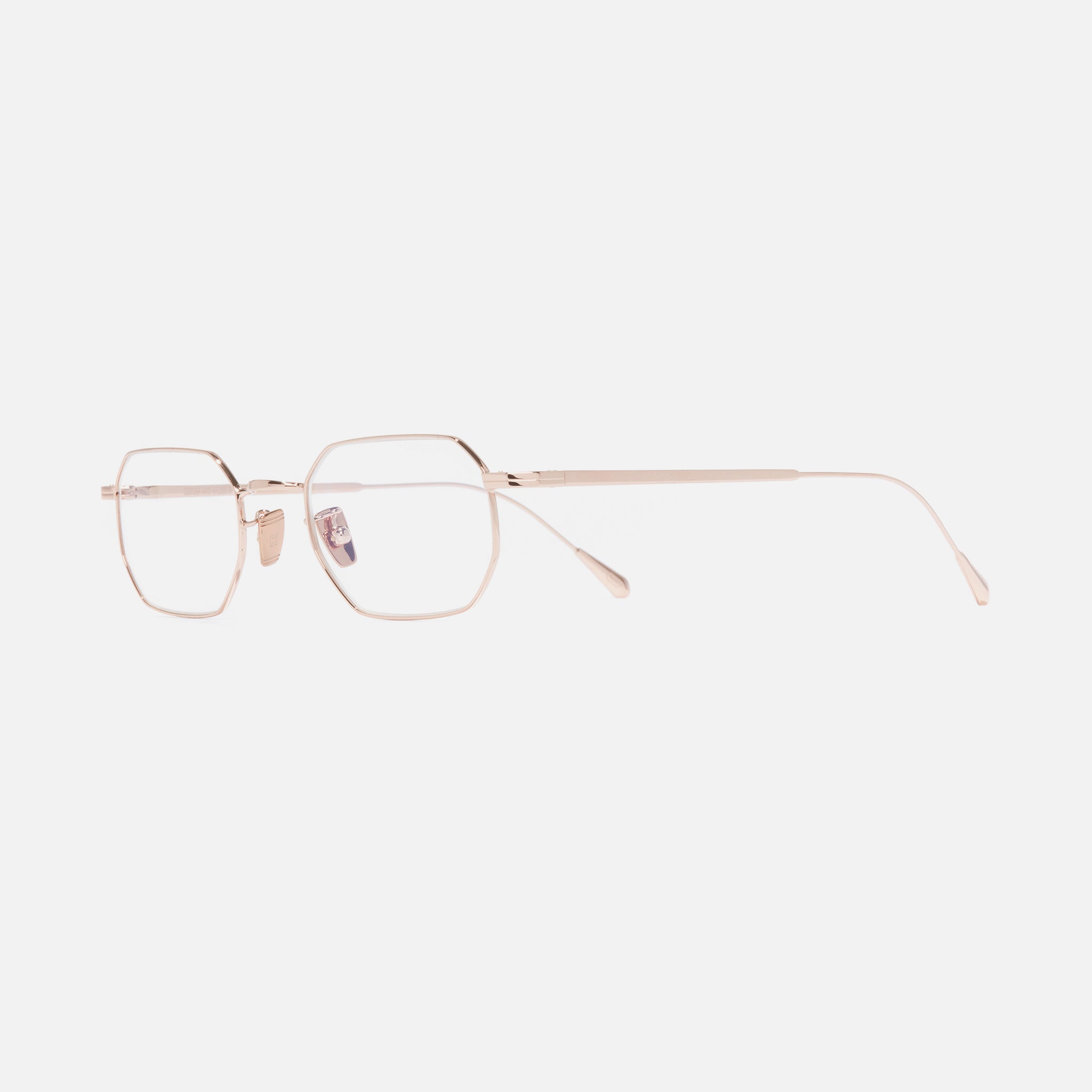 0005 Round Optical Glasses-18K Rose Gold