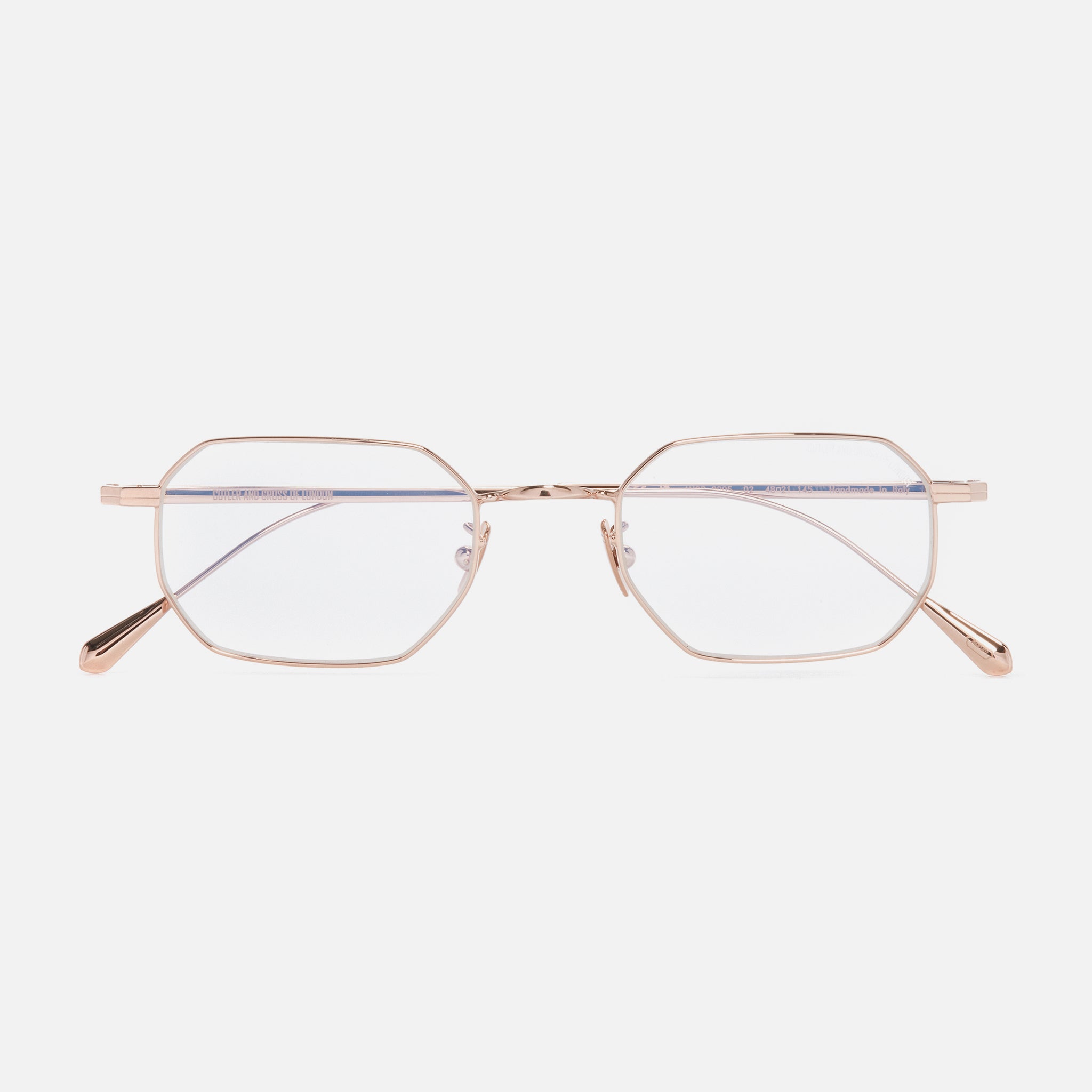 0005 Round Optical Glasses-18K Rose Gold