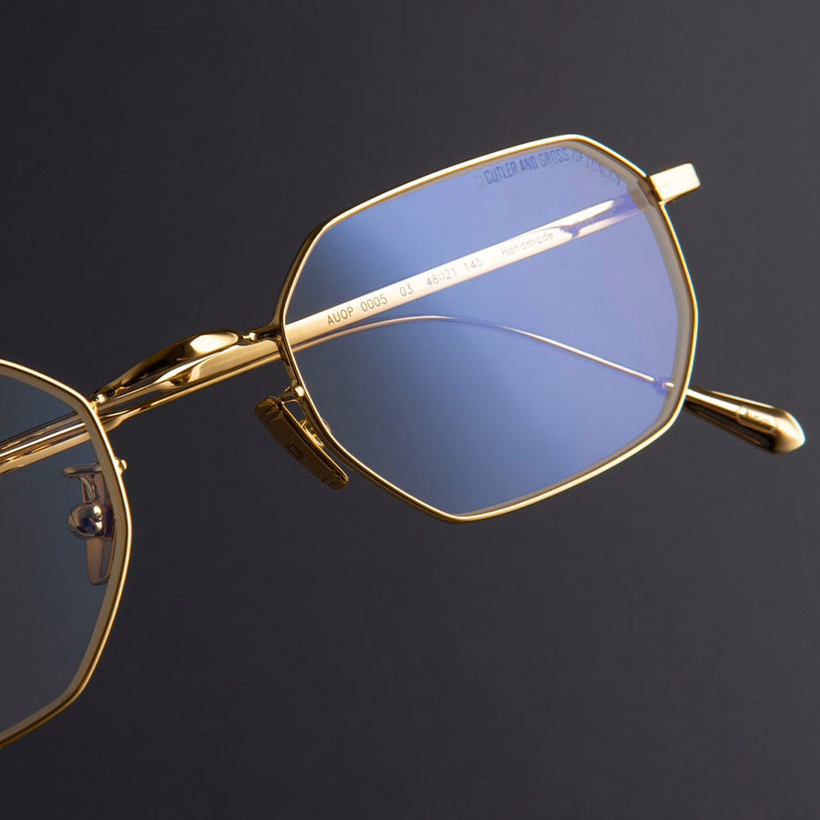 0005 Round Optical Glasses-18K Gold