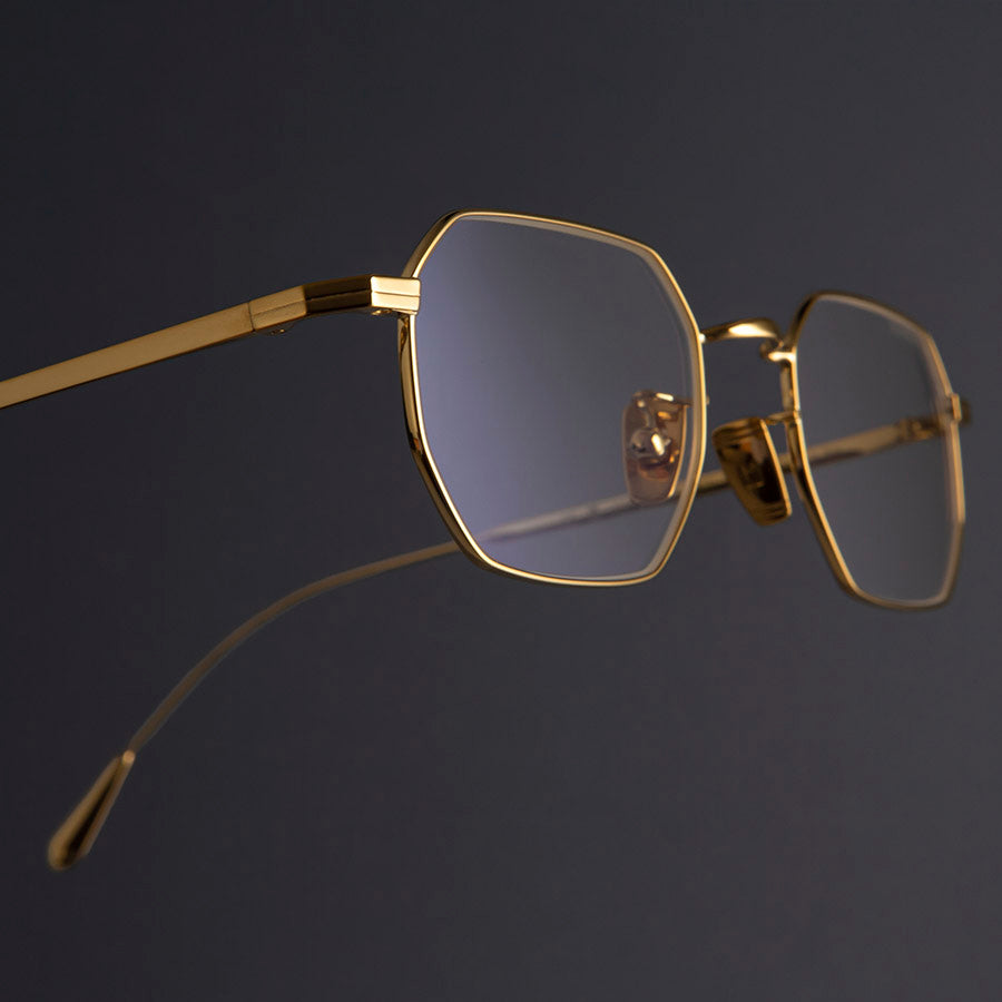 0005 Round Optical Glasses-18K Gold