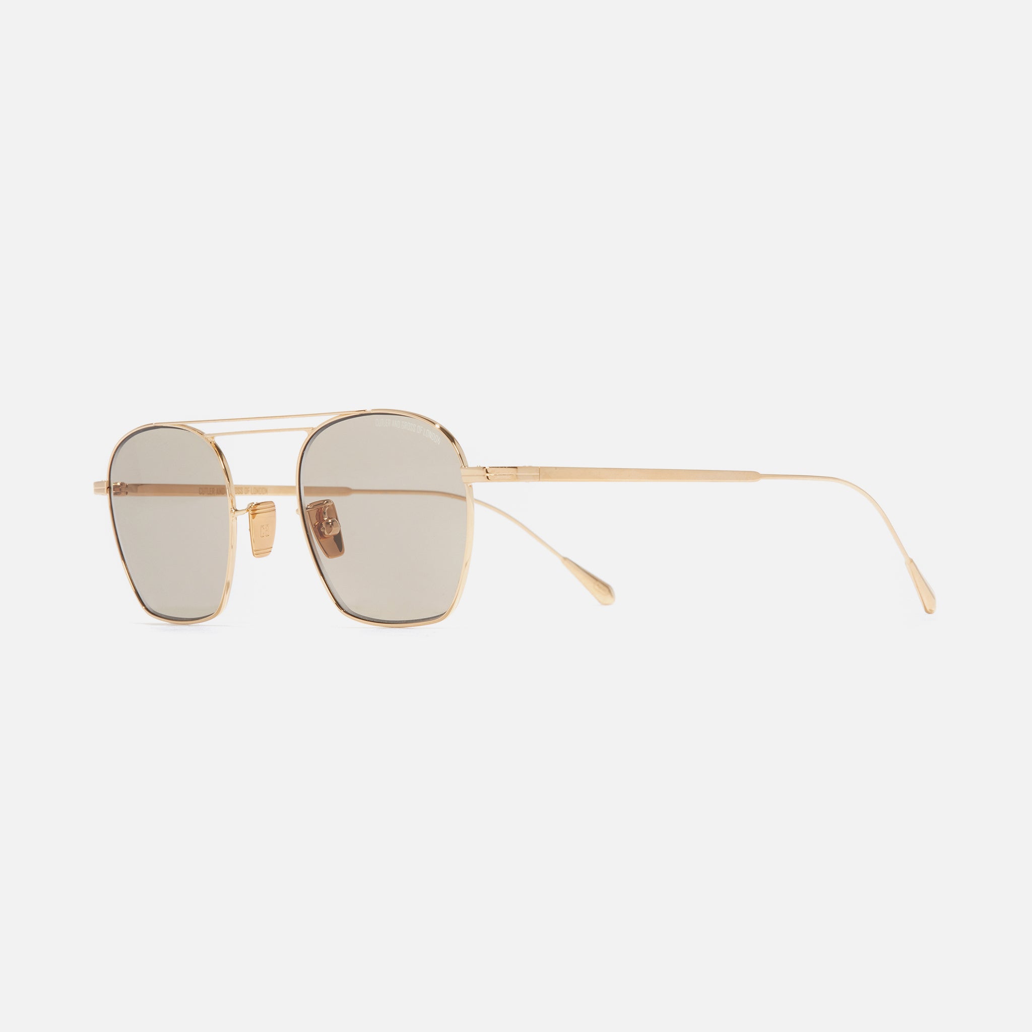 0004 Aviator Sunglasses-18K Gold - Side