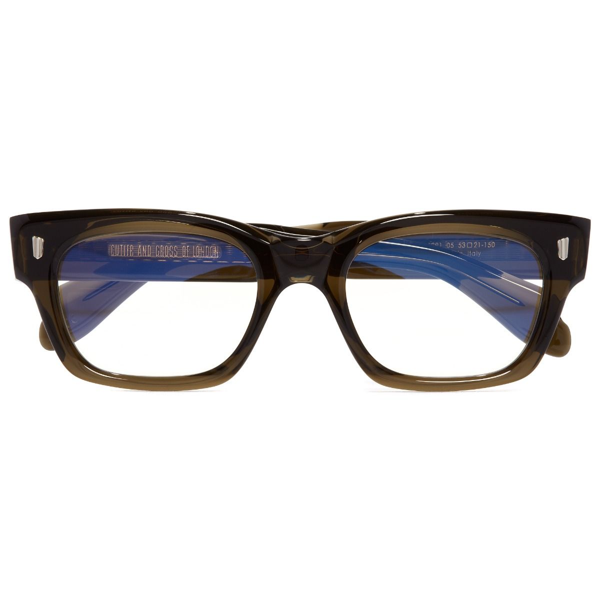 1391 Optical Rectangle Glasses-Olive