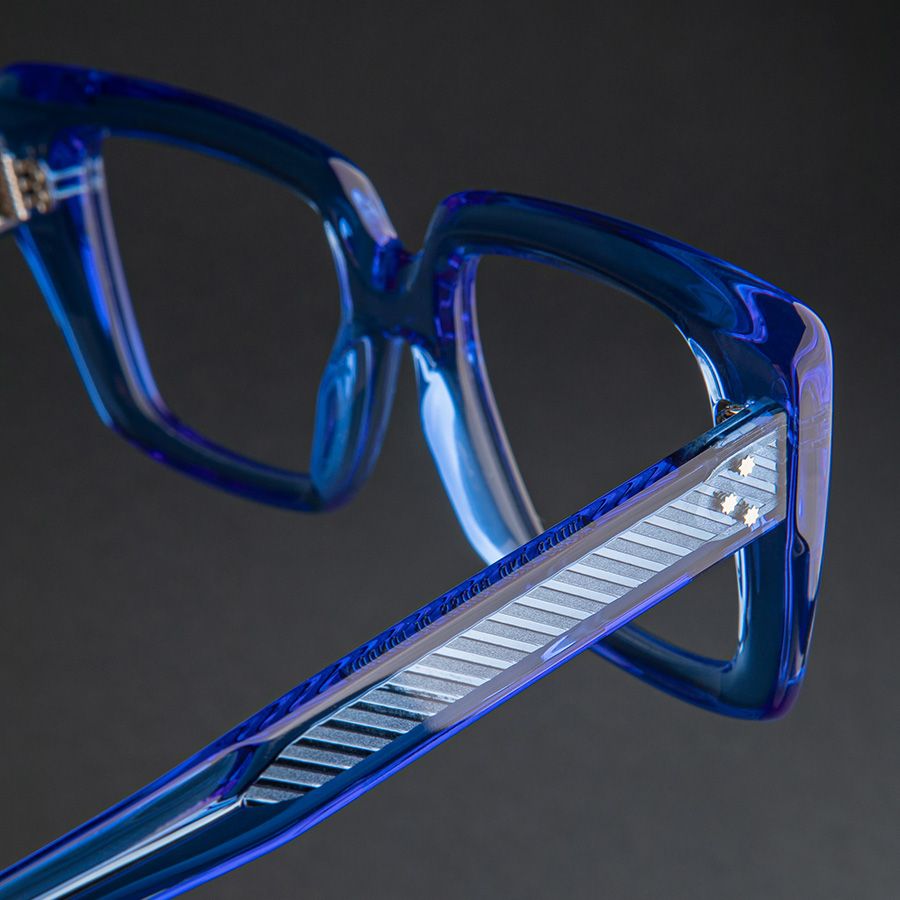 1401 Colour Studio Cat-Eye Optical Glasses-Blue Crystal