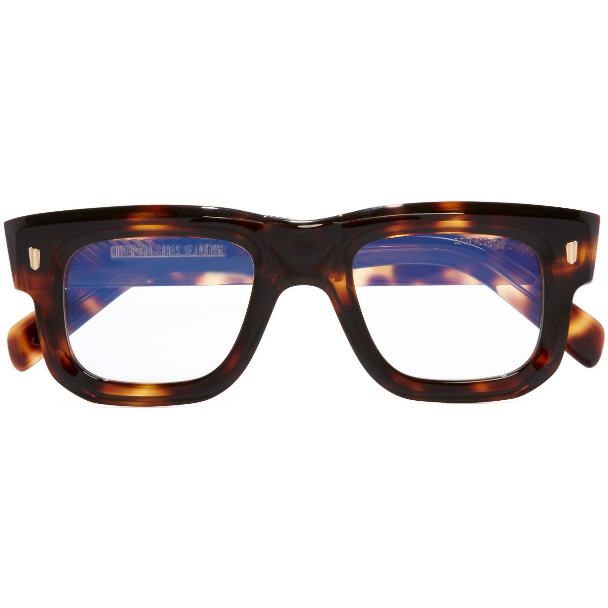 1402 Square Optical Glasses-Brown Havana