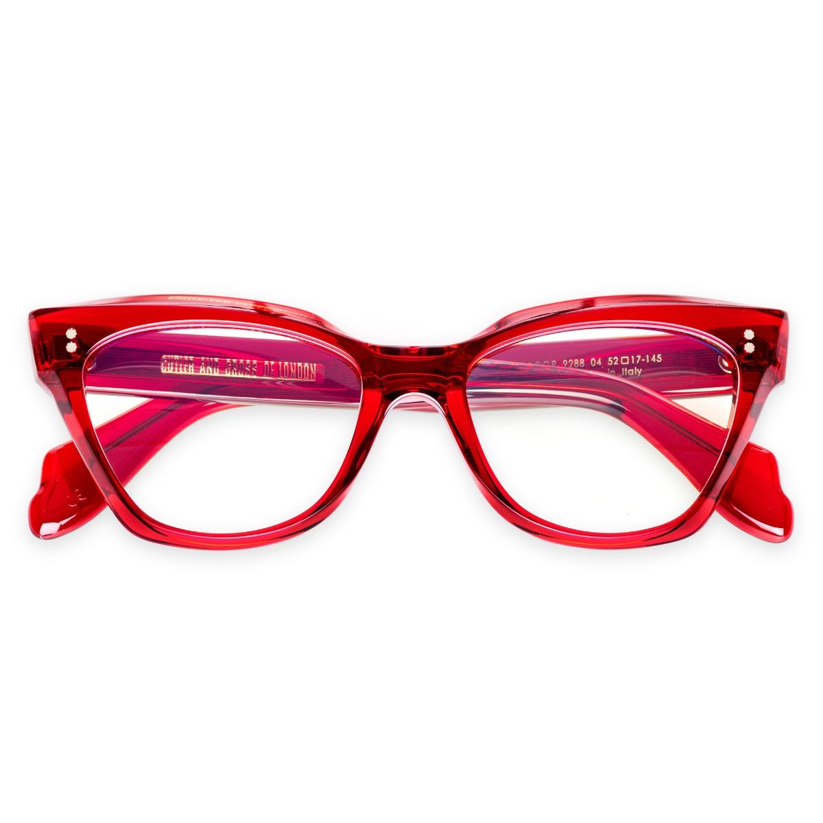 9288 Optical Cat Eye Glasses-Lipstick Red