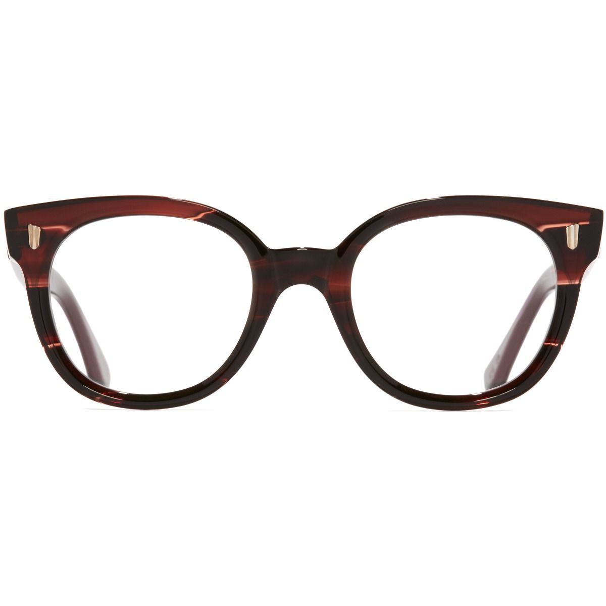 9298 Optical Cat Eye Glasses-Striped Brown Havana