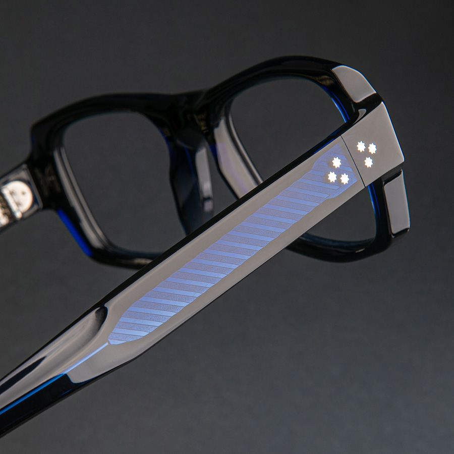 9894 Square Optical Glasses-Classic Navy Blue