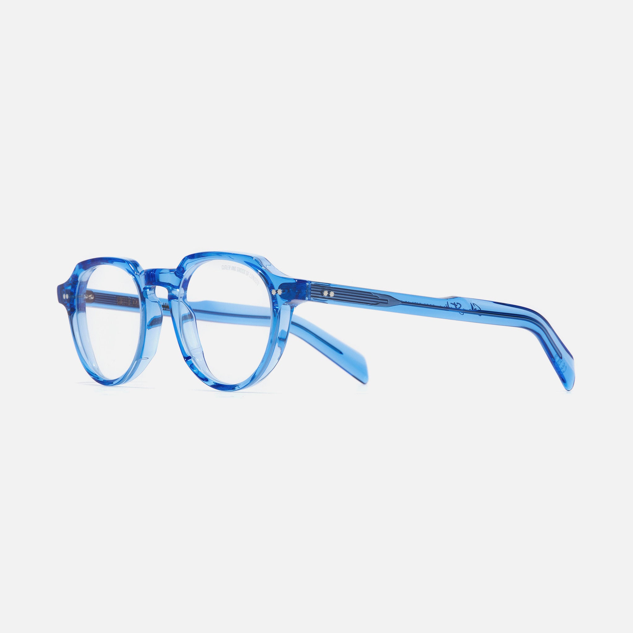 GR06 Colour Studio Round Optical Glasses-Blue Crystal