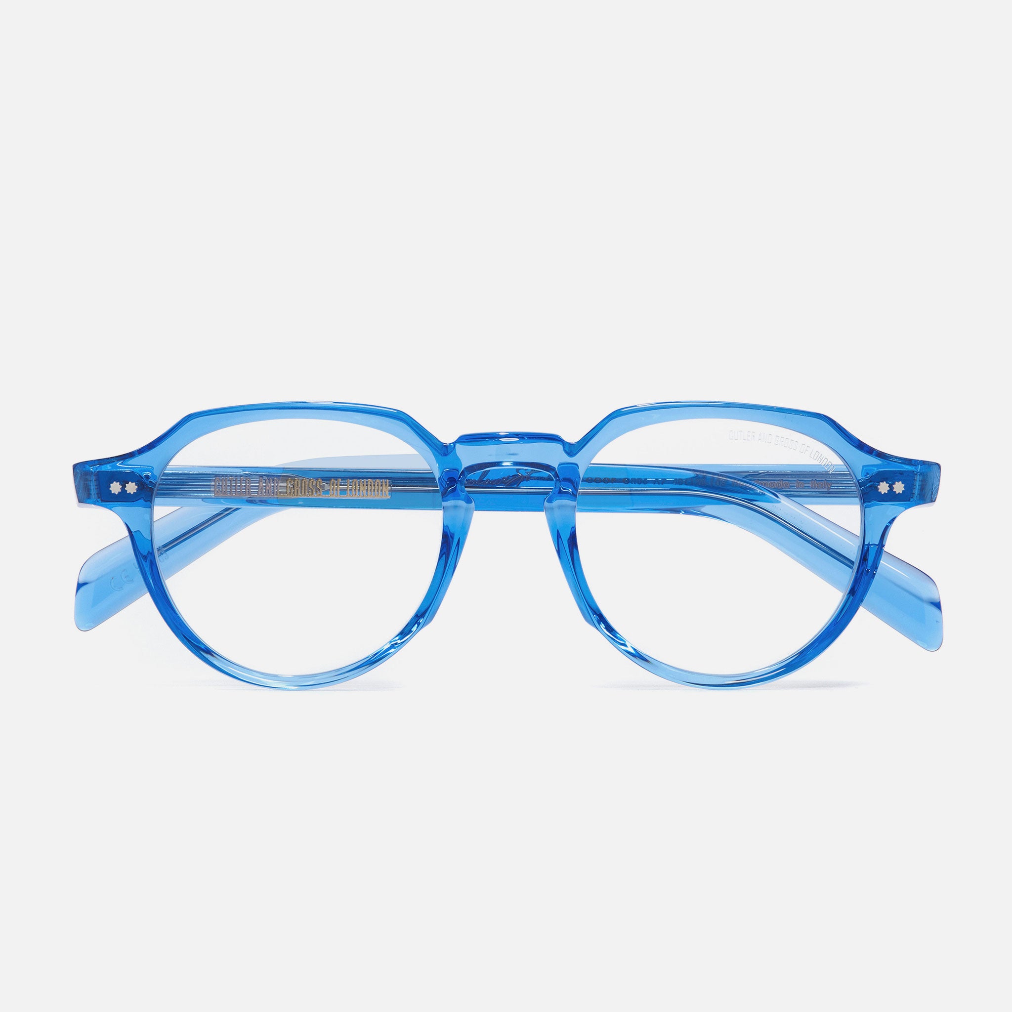 GR06 Colour Studio Round Optical Glasses-Blue Crystal