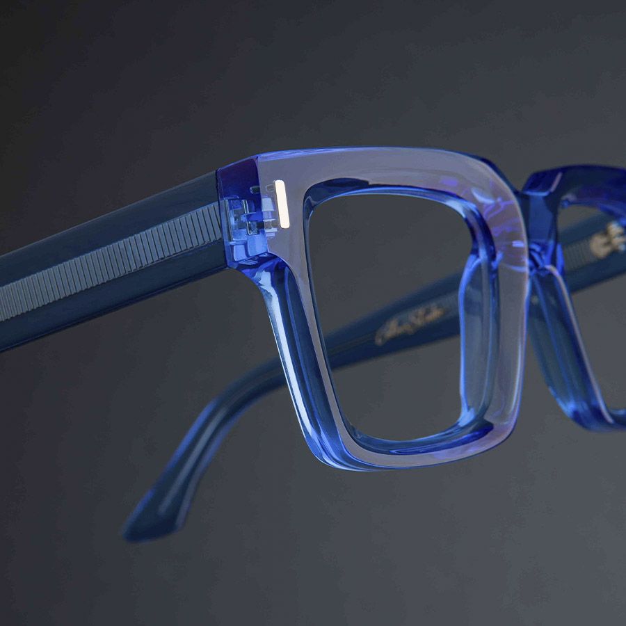1386 Colour Studio Square Optical Glasses-Blue Crystal