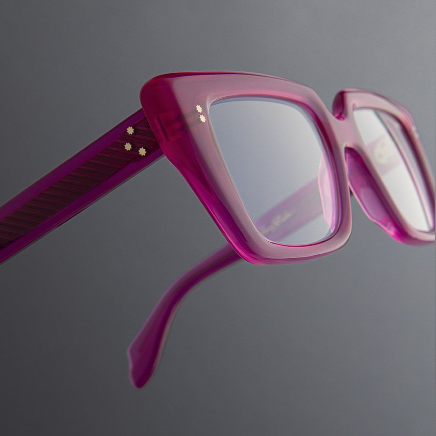 1401 Cat Eye Optical Glasses-Opal Fuchsia