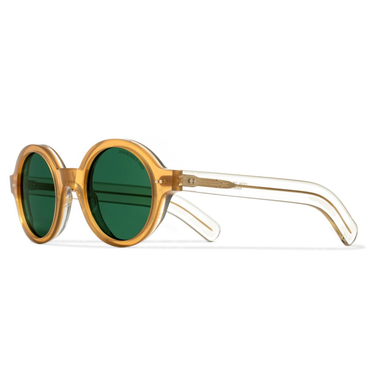 1396 Round Sunglasses-Bi-Layer Butterscotch
