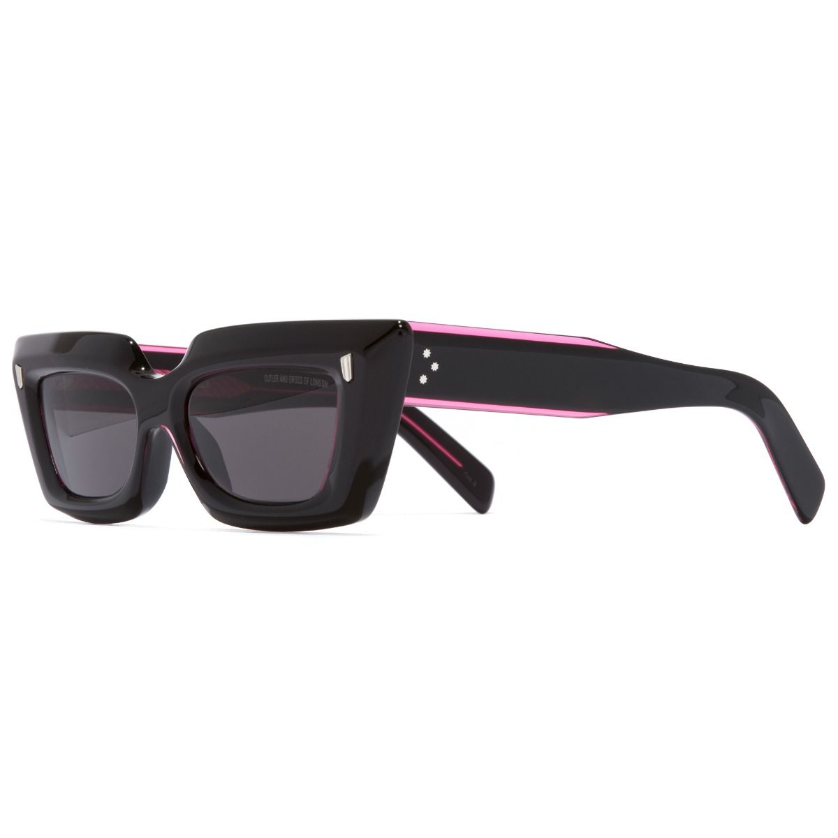 1408 Cat-Eye Sunglasses-Black on Pink