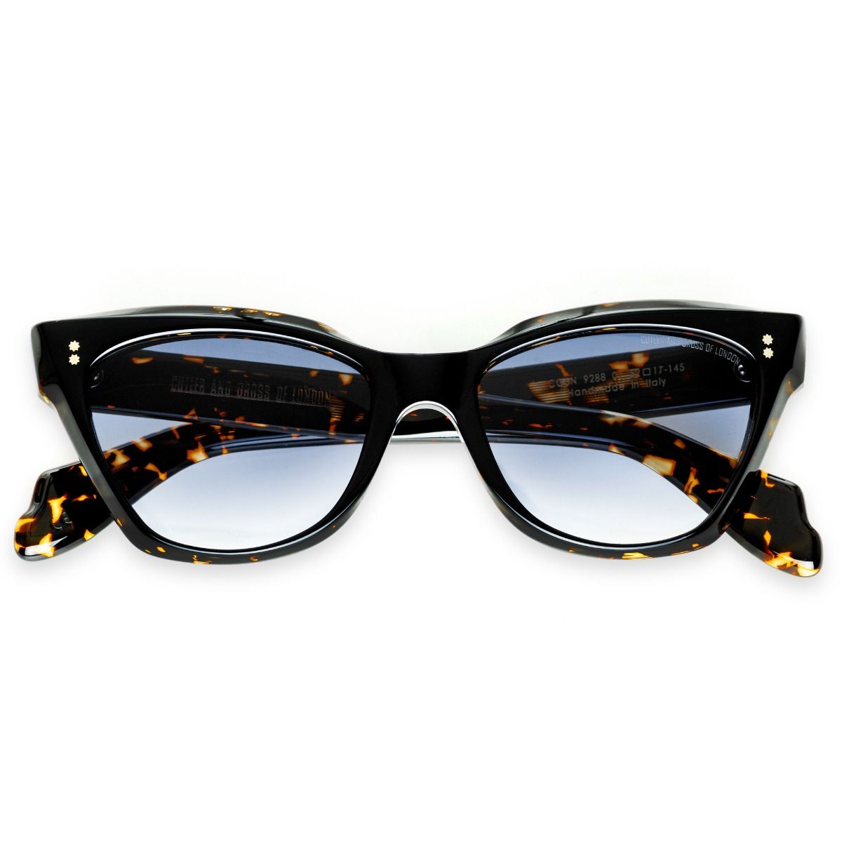9288 Cat Eye Sunglasses-Black on Havana