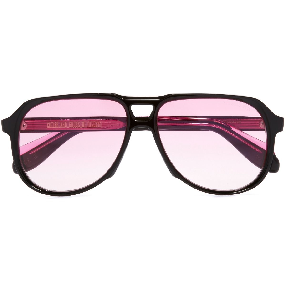 9782 Aviator Sunglasses-Black on Pink