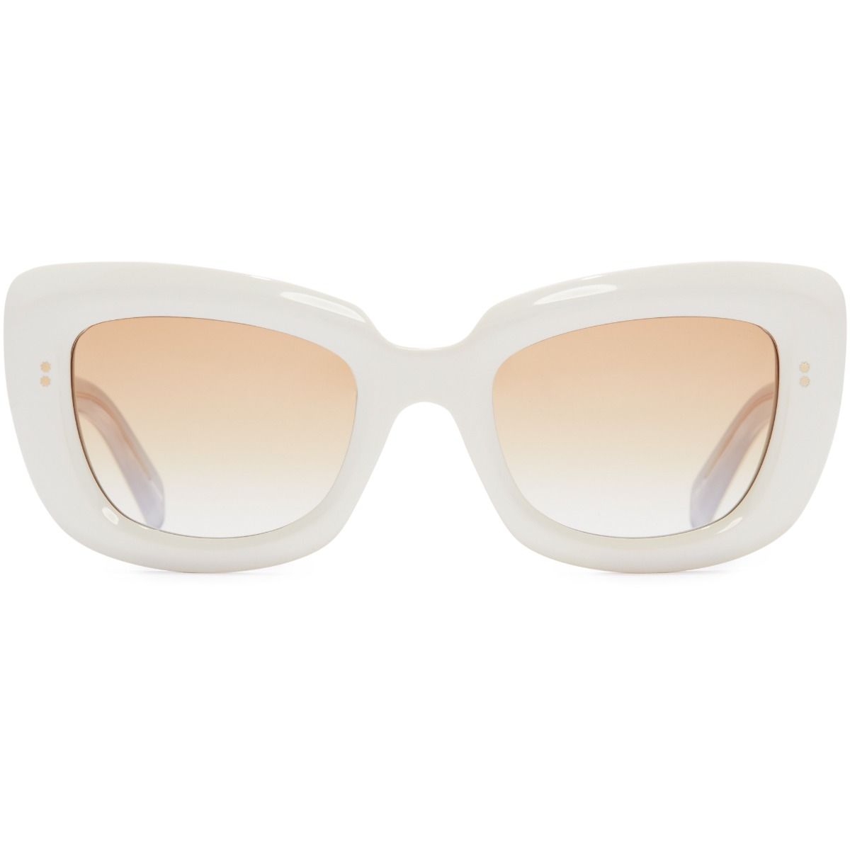 9797 Cat-Eye Sunglasses-White Ivory