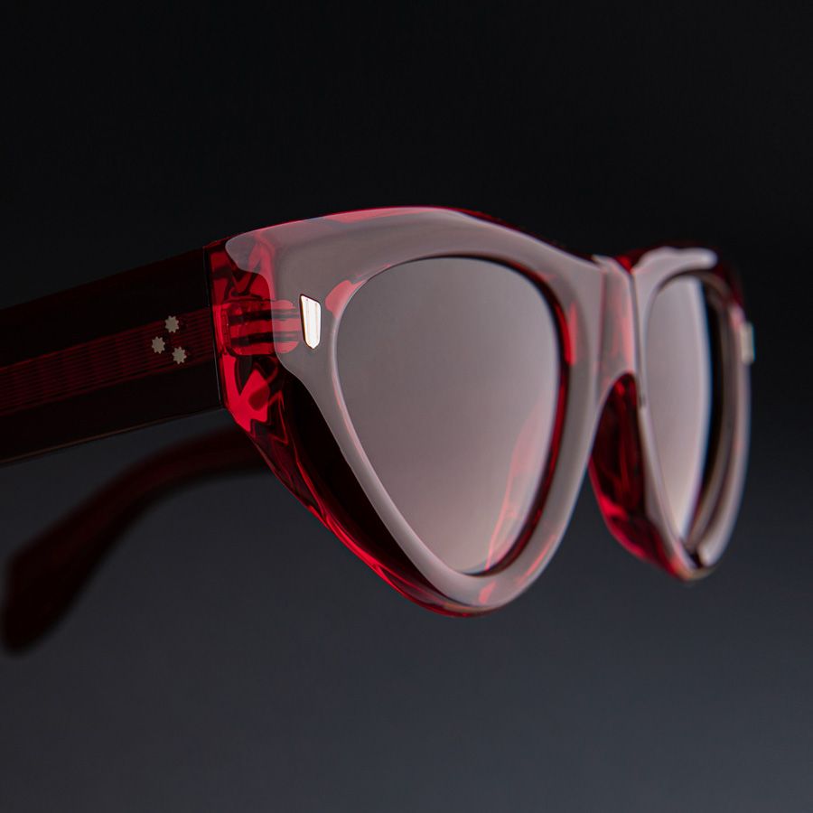 9926 Cat Eye Sunglasses-Lipstick Red