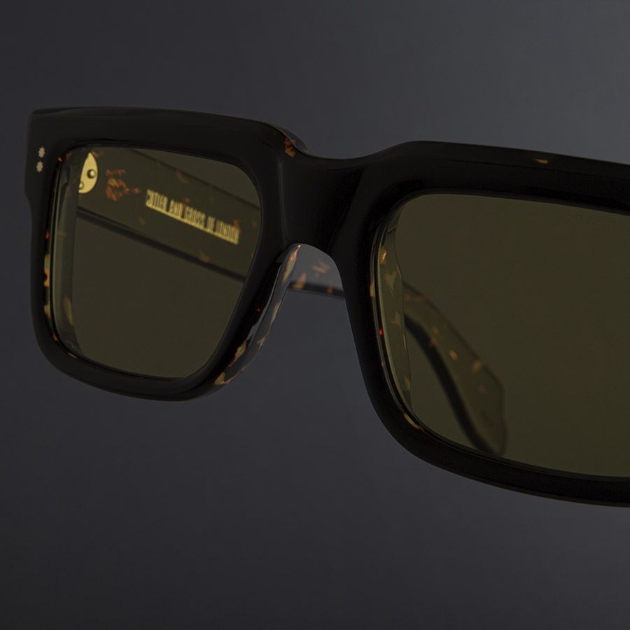 1403 Square Sunglasses-Black On Havana