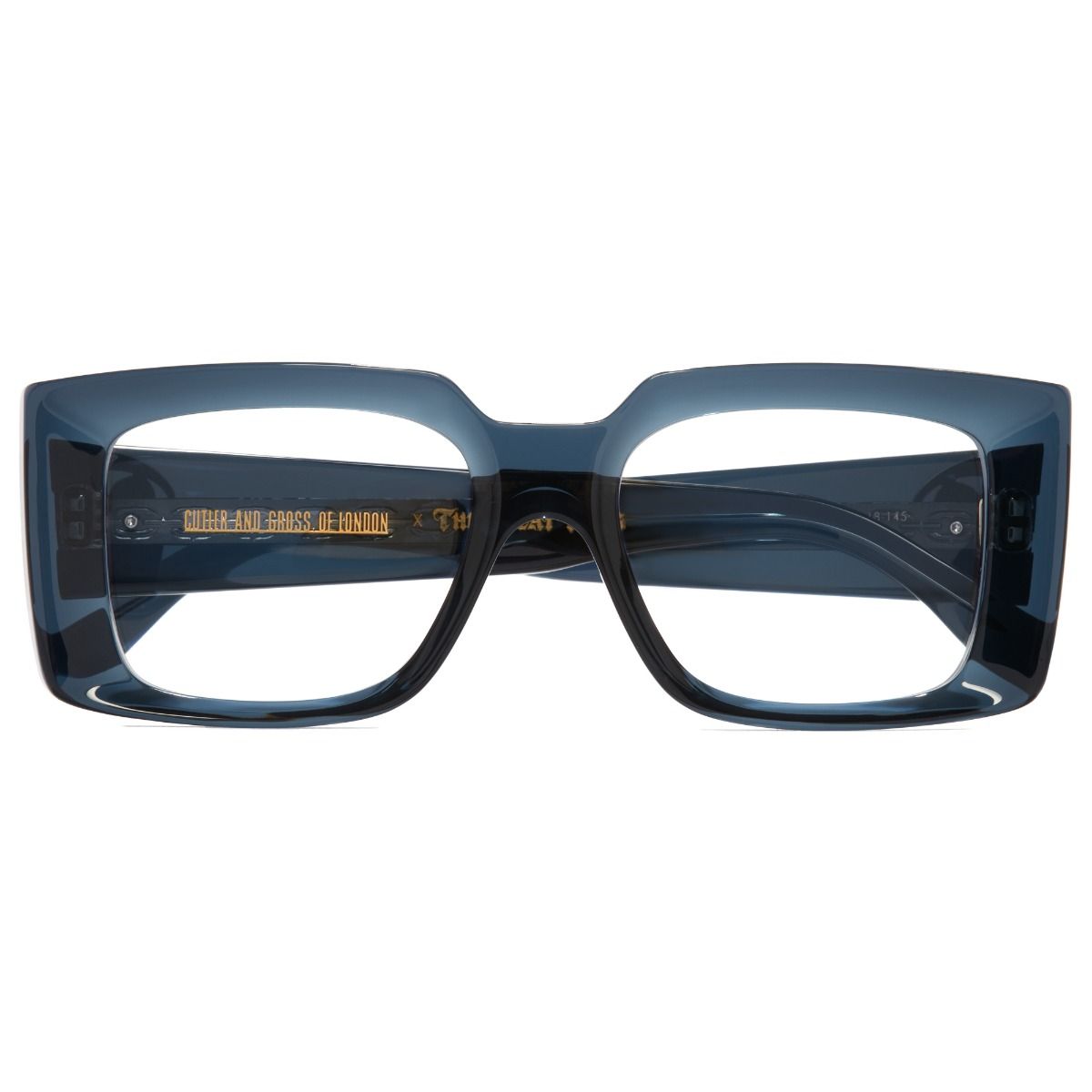 The Great Frog Mini Reaper Square Optical Glasses-Deep Blue Crystal