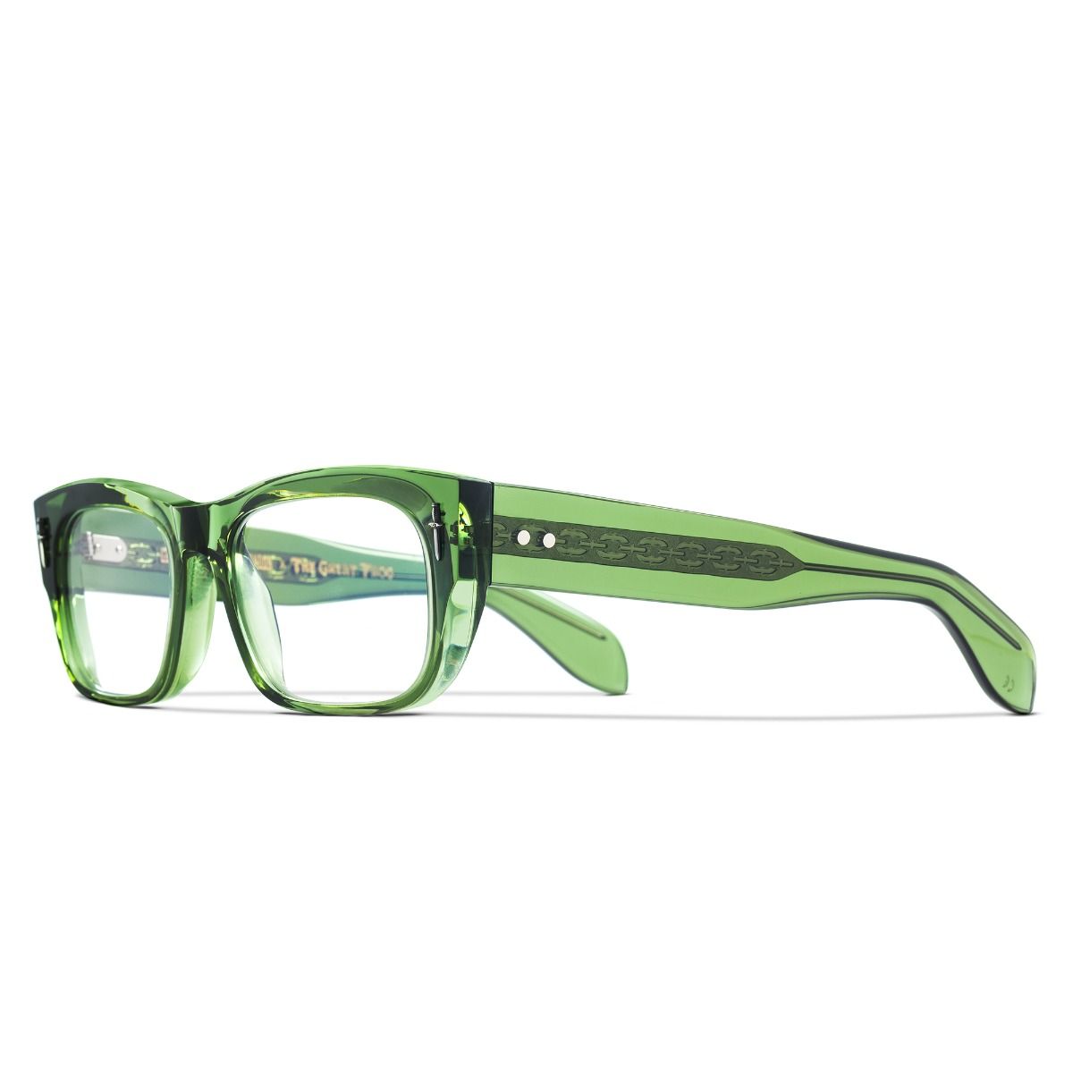 The Great Frog Dagger Square Glasses-Leaf Green