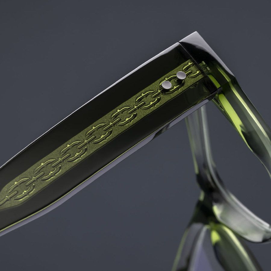 The Great Frog Dagger Square Optical Glasses-Leaf Green