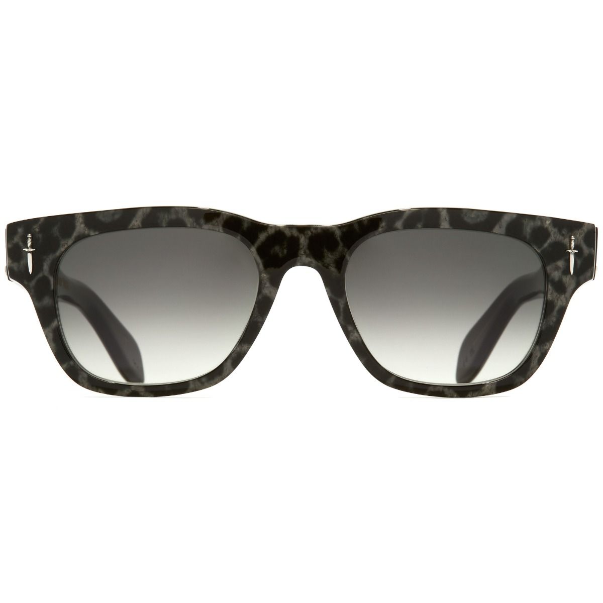 The Great Frog Crossbones Square Sunglasses-Leopard on Black