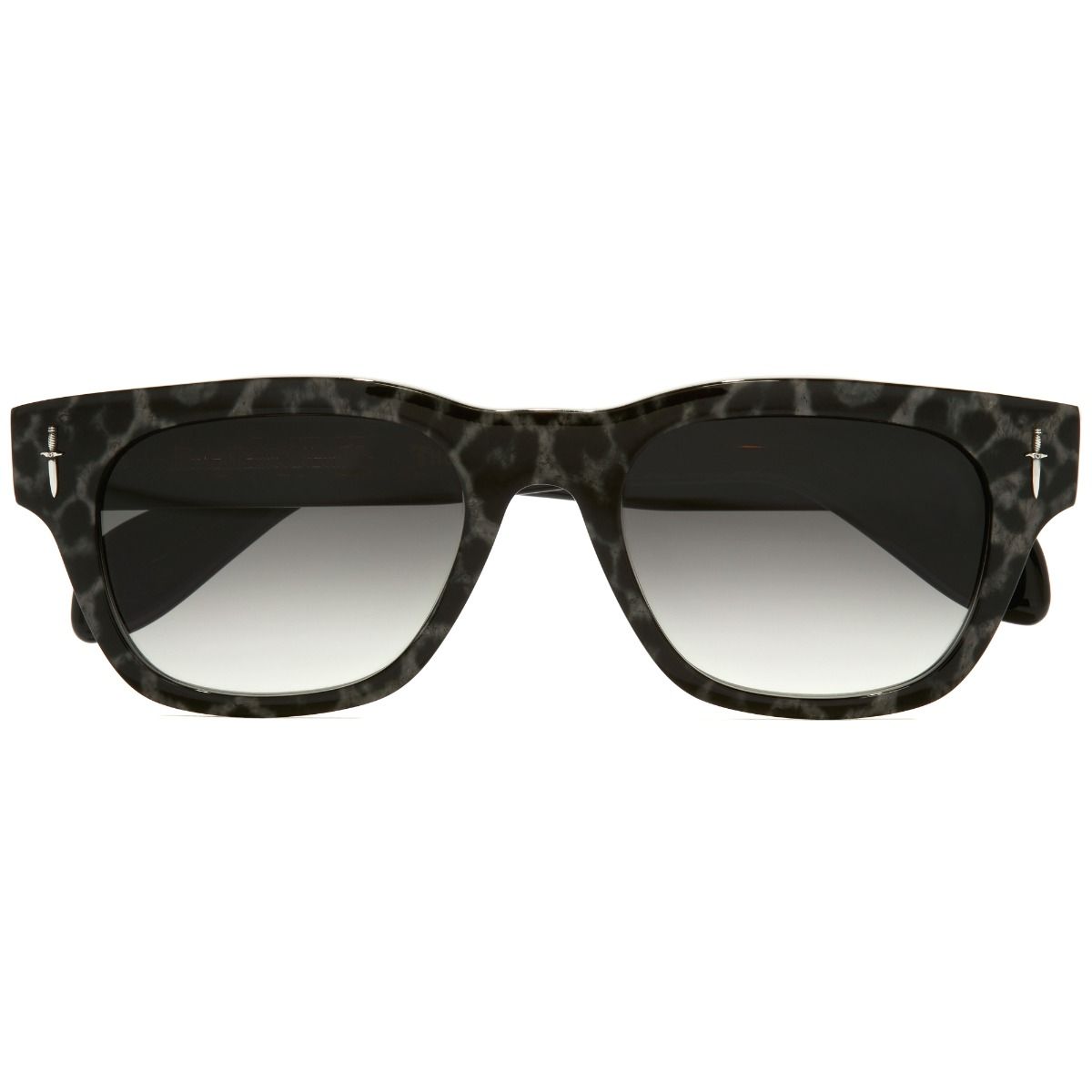 The Great Frog Crossbones Square Sunglasses-Leopard on Black