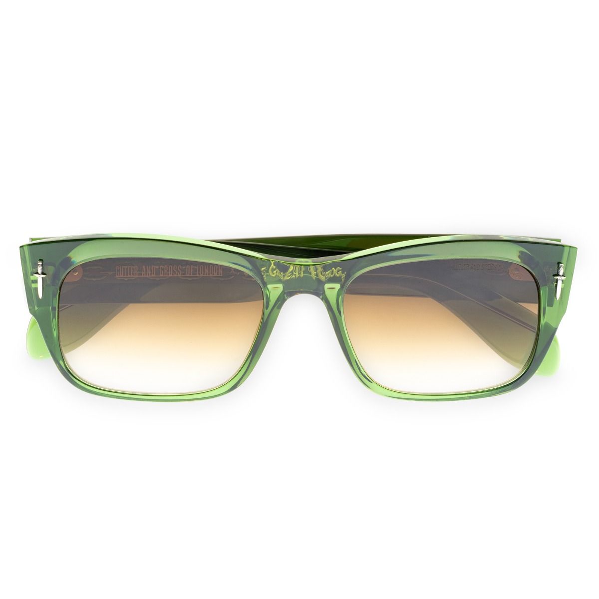 The Great Frog Dagger Square Sunglasses-Leaf Green