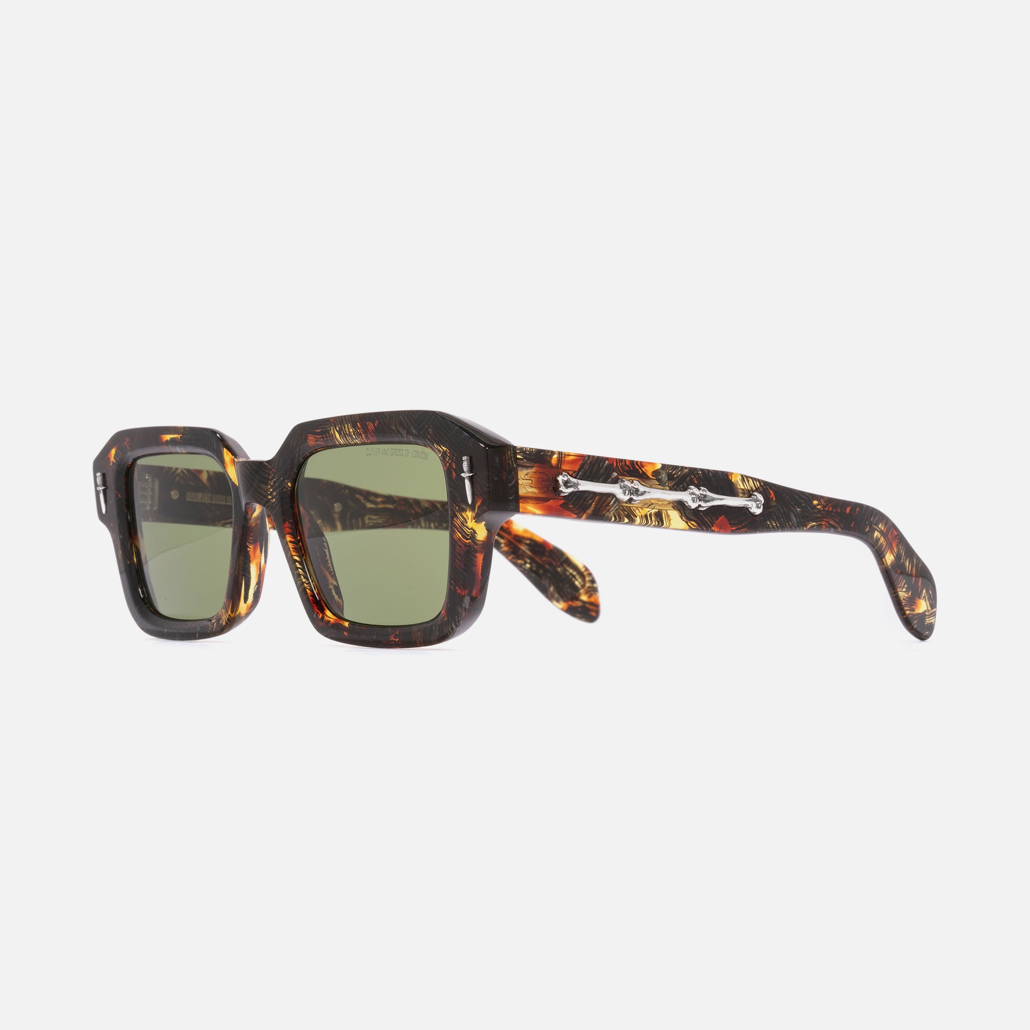 The Great Frog Bones Link Rectangle Sunglasses-Brush Stroke