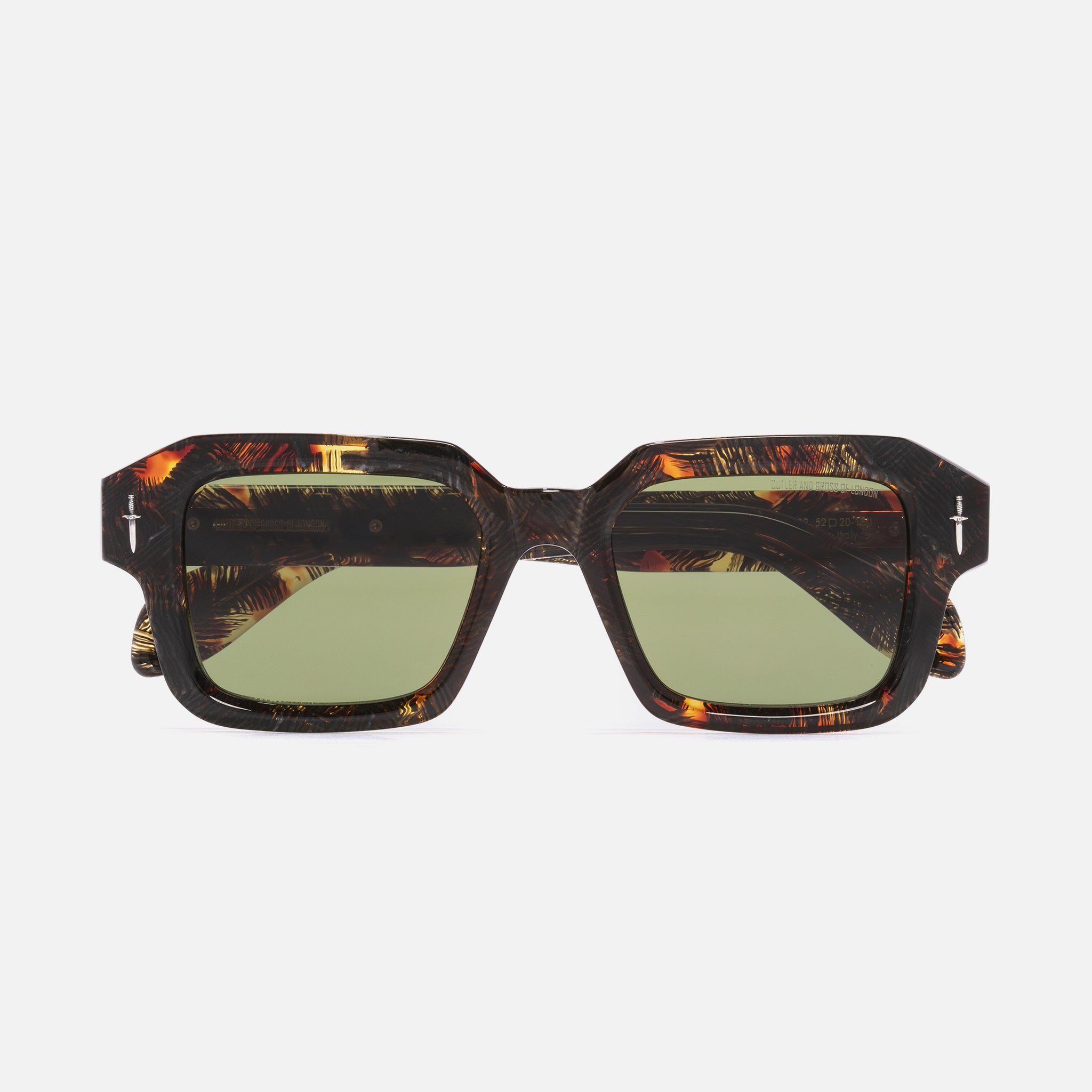The Great Frog Bones Link Rectangle Sunglasses-Brush Stroke