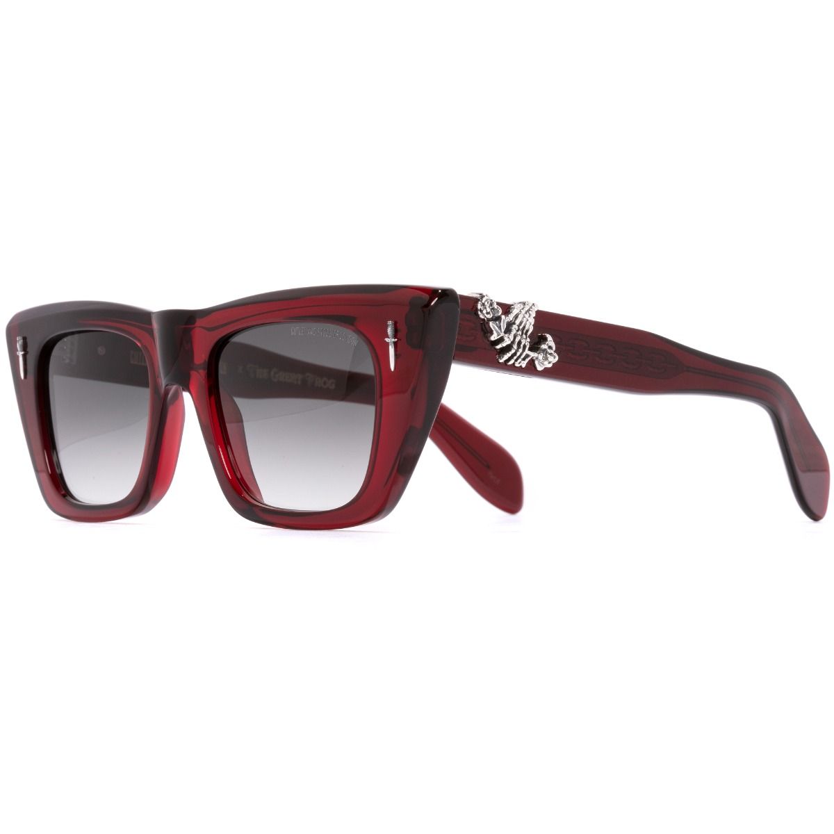 The Great Frog Love And Death Cat Eye Sunglasses-Bordeaux